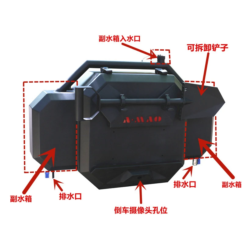 Suitable for BAIC B40J Spare Tire Cover Small Backpack Tailgate Multi-Functional Water Storage Box Shovel Modification