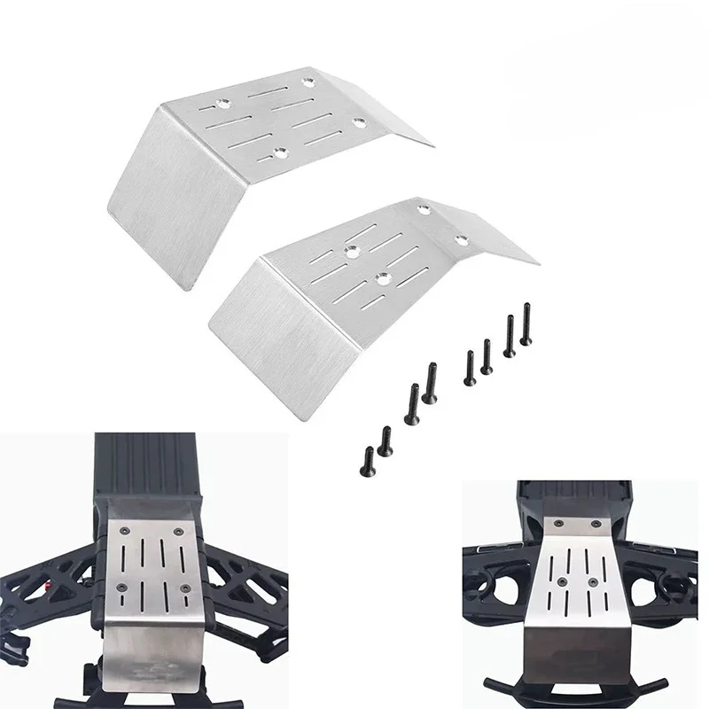 

Front Rear chassis Armor Guard Plate Kit For ARRMA 1/10 2WD Gorgon Monster RC Truck Car Upgrade Stainless Chassis armor parts