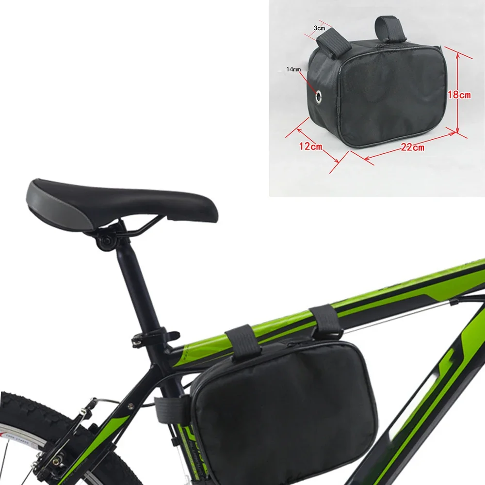 22cmx18cmx12cm Bicycle Bike Tube Frame Pack Bag Case Battery front Tool Box Storage MTB Ebike Battery Bag