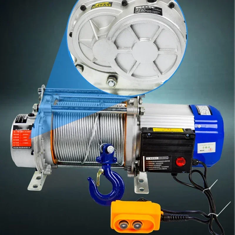 2025 1T Hoist Aluminum Shell Elevator 220V Small Domestic Crane Electric Hoist 1 Ton 380V Winch