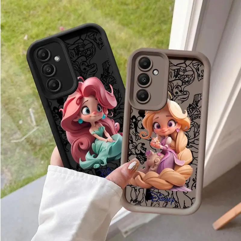 phone cases for Samsung Galaxy A55 A34 A25 A12 A35 A23 A24 A14 A54 A13 Angel Eye Ladder funda Cover Disney Super Cute Princess image 6