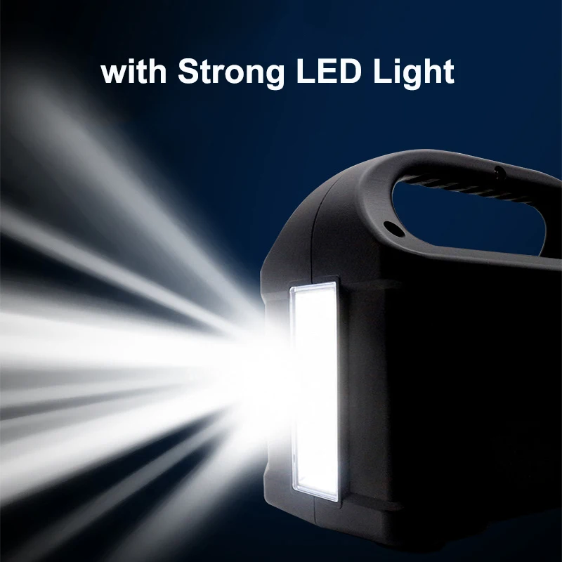 100W ポータブル電源 220V 110V ソーラー発電機 LEDライト 緊急電源バンク 24000mAh 76.8Wh バッテリー アウトドアキャンプ用