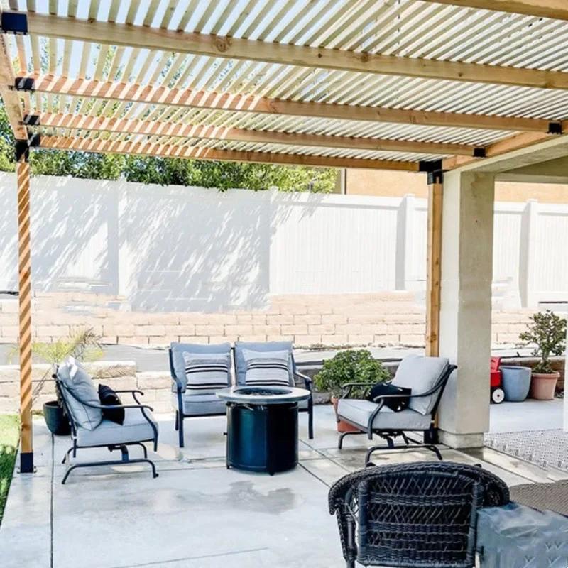 Cross-border TEMU metal pergola kit - upper mounting bracket - modular size pergola hardware is 2x4