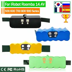 Bonadget-batería recargable para iRobot Roomba, pila de 14,4 V, 6.4ah, 5.0ah, 3.8Ah, para aspiradora Roomba 500, 600, 700, 800