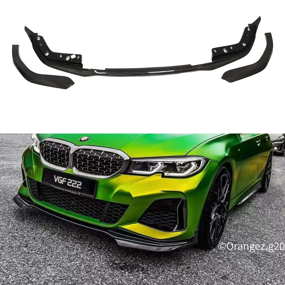 2019-2022 G20 G80 M Tech MP Carbon Fiber Front Bumper Lip Front Spoiler for BMW G20 G80 Body Kit