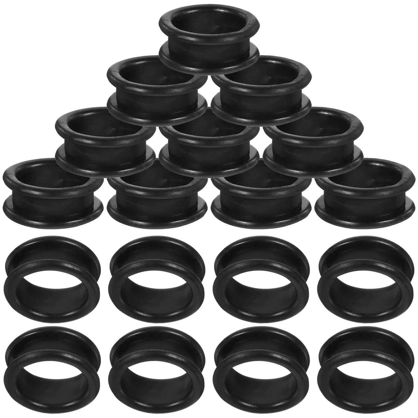 

20pcs Silicone Scissor Finger Rings Anti-Skid Grip For Pets Grooming Hairdressing Scissors Handheld Ring Cover Labor Protection