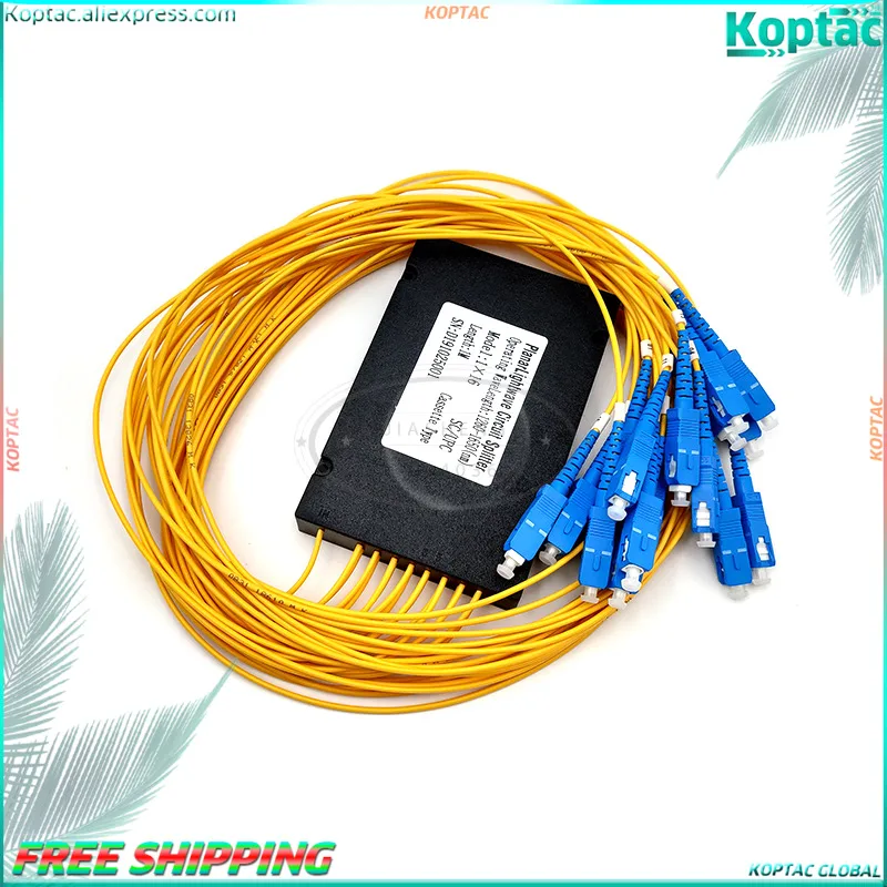 Fiber Optical Splitter 1x16 2.0MM PLC Optical Splitter SC /UPC 1x16 PLC fiber optic Splitter