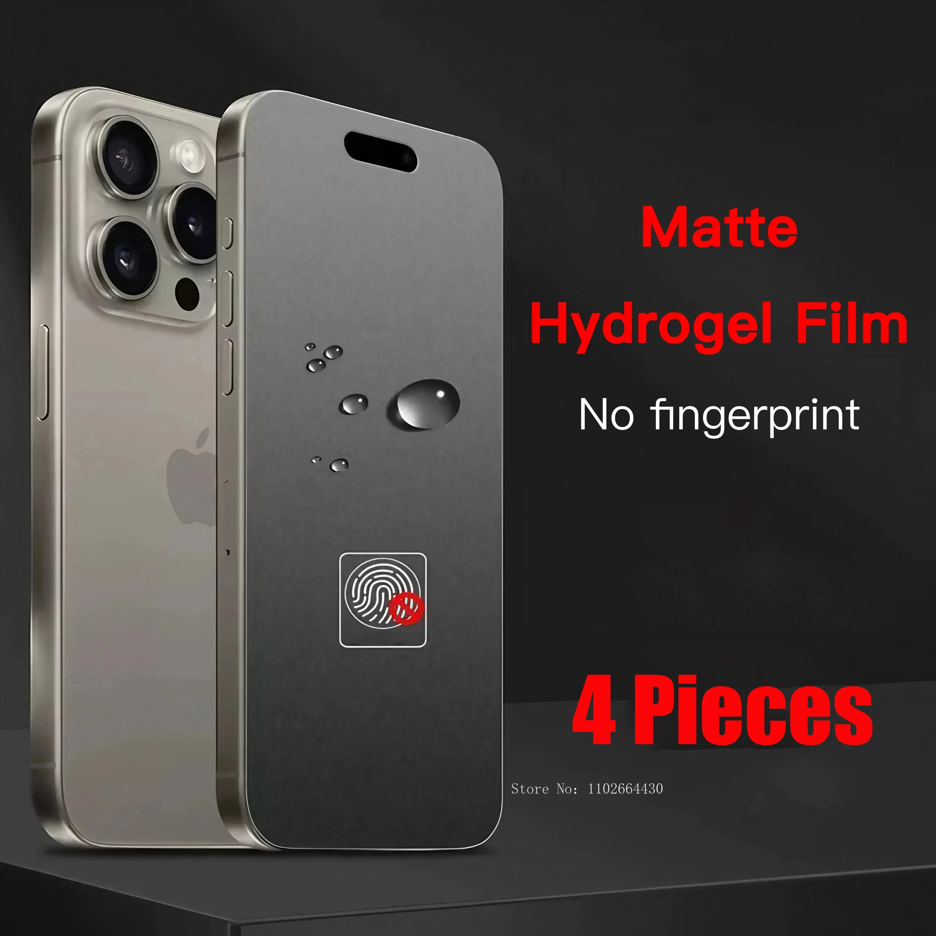 Película de hidrogel mate para iPhone, protectores de pantalla de TPU transparente para iPhone 16, 14, 15 Pro MAX, 11, 12, 13 Pro Max, no de vidrio,