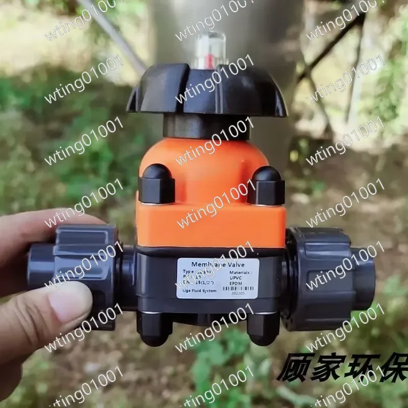 for American Standard for Japanese Standard UPVC Diaphragm Stop Valve with Union Manual Plastic Double Youling Design Durable
