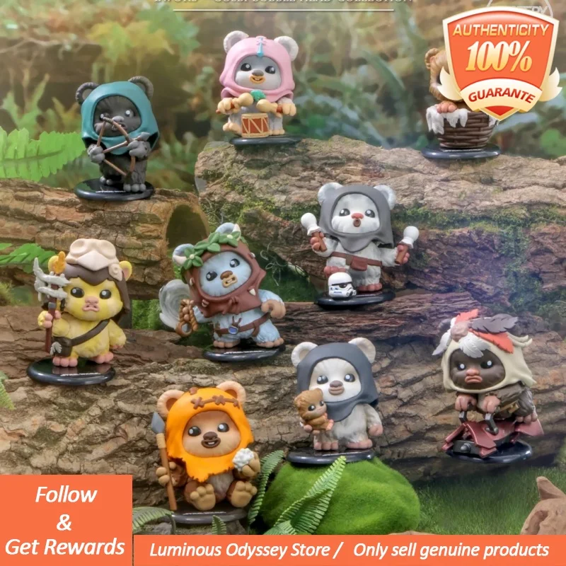 

Genuine Hottoys Ewok Cosbi Figure Mini Blind Box Figurines Trendy Toy Collectible Display Action Cute Car Decorationmodel Doll