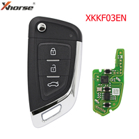 Xhorse XKKF03EN XK Series 3 Buttons VVDI Wire Remote Car Key Fob  for VVDI2 / VVDI Mini / Key Tool Max for Knife Style