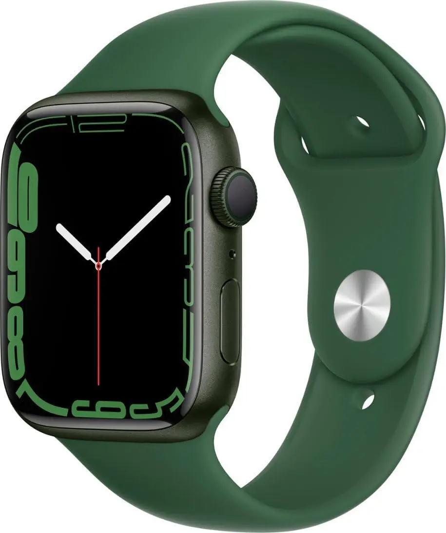 

Refurbished Smartwatch with GPS, 45mm Green Aluminum Case and Sport Band, Regular Size