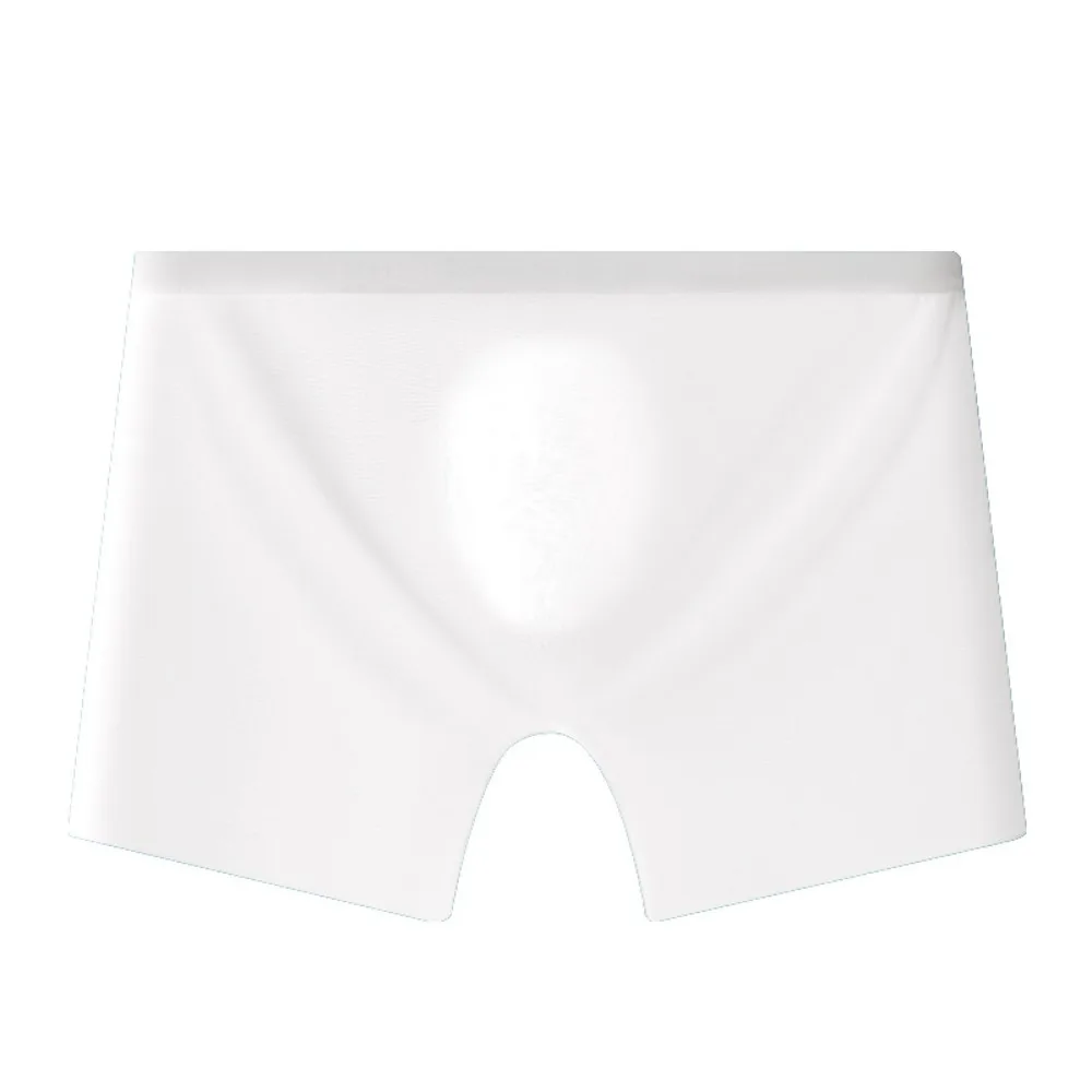 Solid Color Ultra-thin Boxer Briefs Seamless Breathable Ice Silk Boxer Briefs Lingerie Quick Dry Underwear for Men Daily