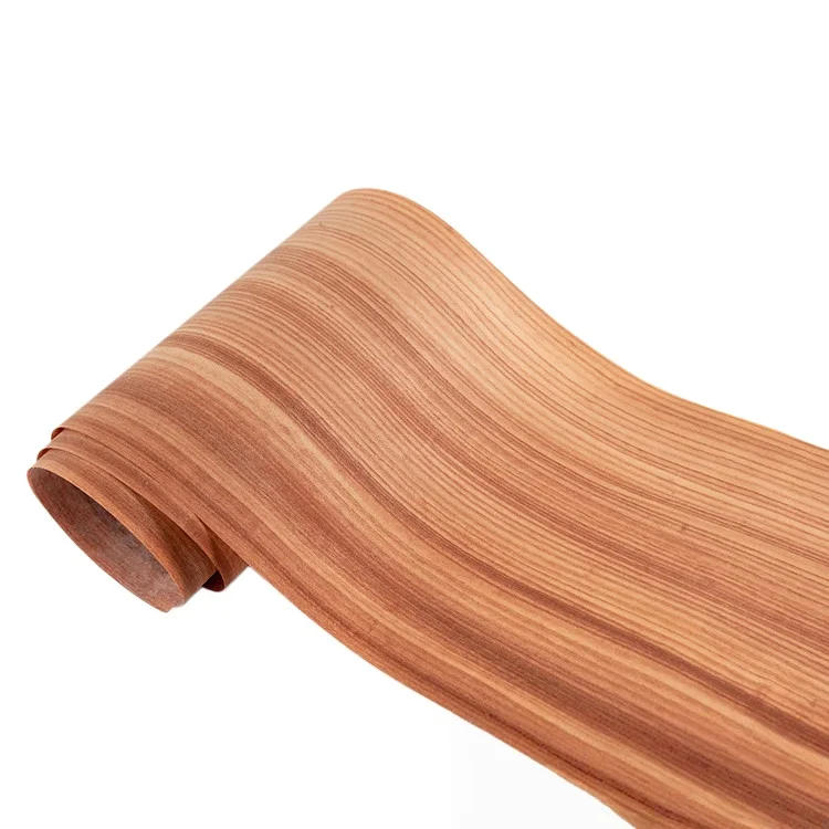 Siam Rosewood Veneer, 0.2mm, 250x26cm, For Decoration, Speaker & Wood Veneer Application.(Backing Non-woven Fabric)