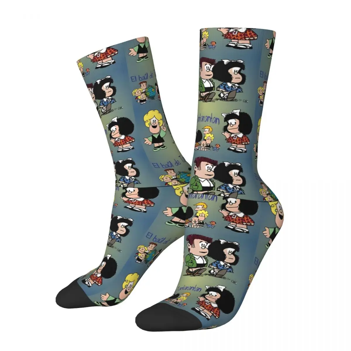 

Comics Mafalda Four Season Casual Men's Women's Socks Cute Soccer Socks