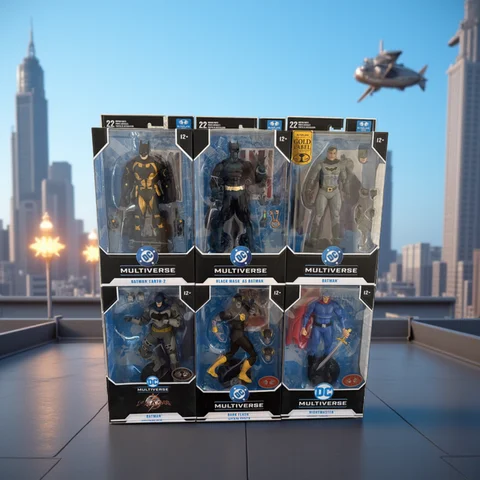 McFarlane Toys Dark Flash/Batman (DC Rebirth)/Black Mask as Batman 18cm Action Figure DC Multiverse Model Doll Garage Kit