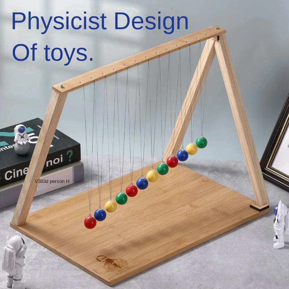 NewtonPendulum Snake Shaped Pendulum Single Pendulum Wave Experiment Teaching Aids Ball Physics Science Toys Desktop Ornament