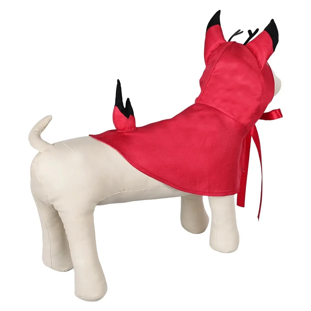 Alastor Pet Dog Curse Cat Cosplay Puppy Costume Hell Inn Anime Hotel Roleplay Pet Hat Cloak Accessories Halloween Carnival Suit