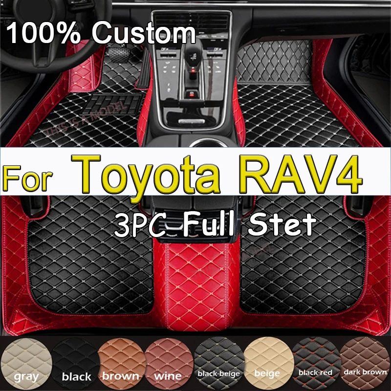 Car Floor Mats For Toyota RAV4 XA50 Hybrid(E-CVT) 2020 2021 2022 2023 2024 Suzuki Across Foot Pads Carpet Interior Accessories