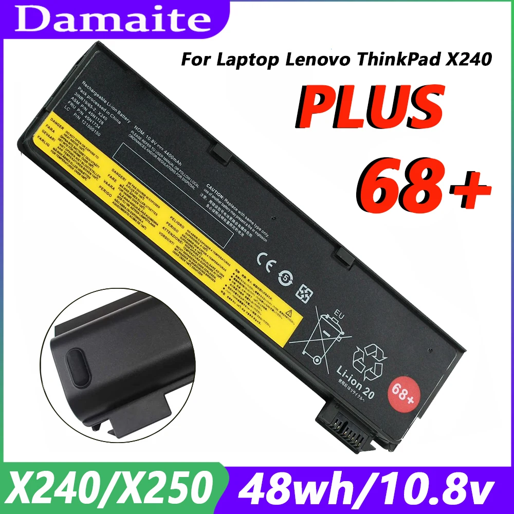 

X240 Laptop Battery for Lenovo ThinkPad X240 X250 X260 T440 T450 T440S T450S T460 T460P T560 0C52861 0C52862 45N1125 45N1127 45N