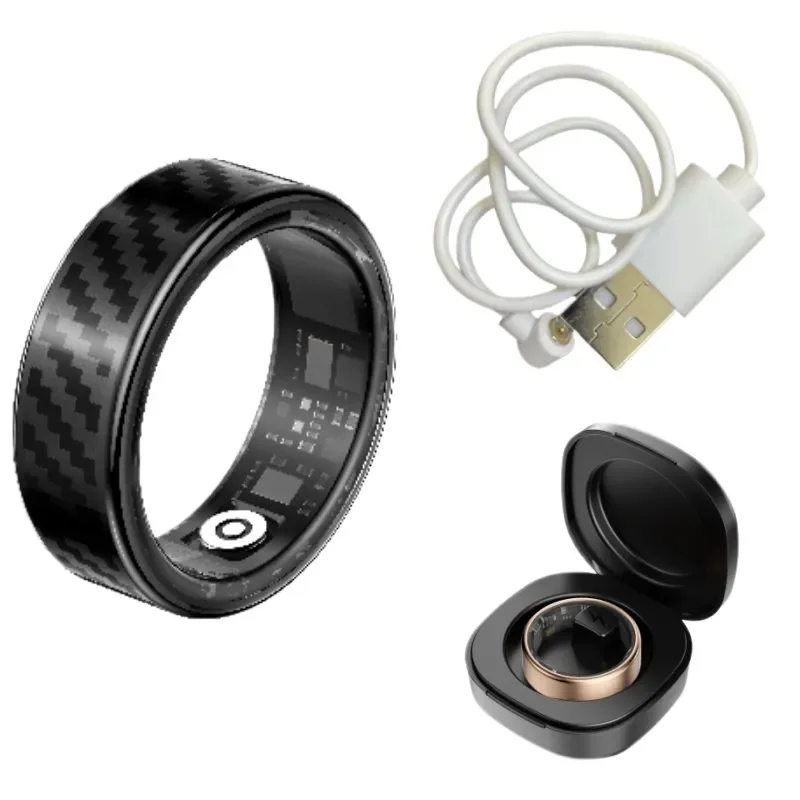 Smart Ring for Men Women Health Tracker Heart Rate Blood Oxygen Sleep Monitor Fitness Activity Call Reminder Vibration Alert