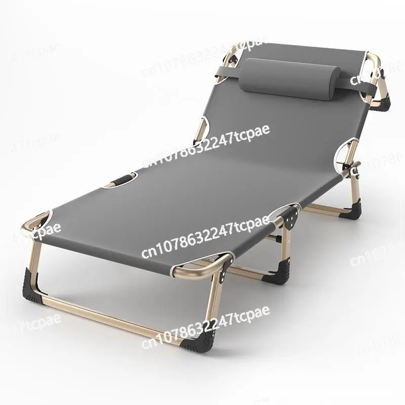 

Living Room Folding Bed Recliner Office Lunch Break Bed Outdoor Self-driving Tour Simple Oxford Cloth Folding Bed Beach Recliner