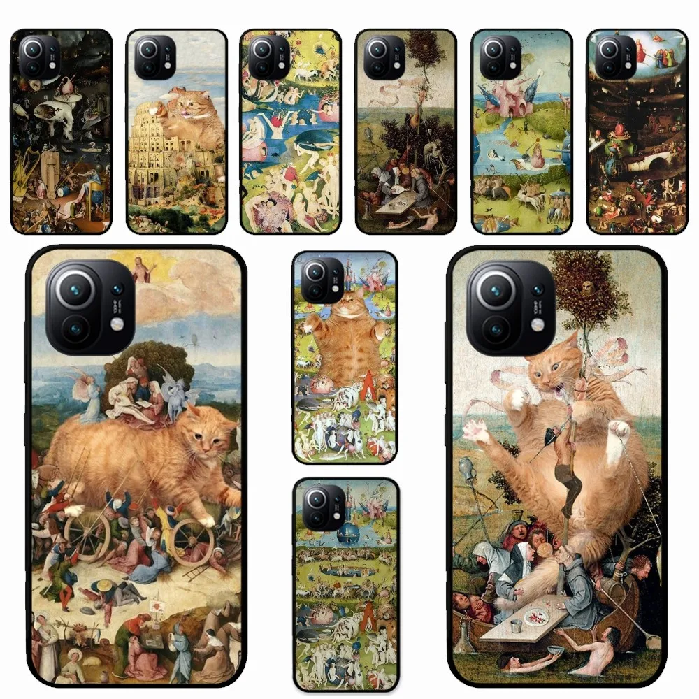 Hieronymus Bosch Art Painting Bumper Phone Case For Xiaomi Mi 5X 8 9 10 11 12 lite pro 10T PocoX3pro PocoM3 Note 10 pro lite