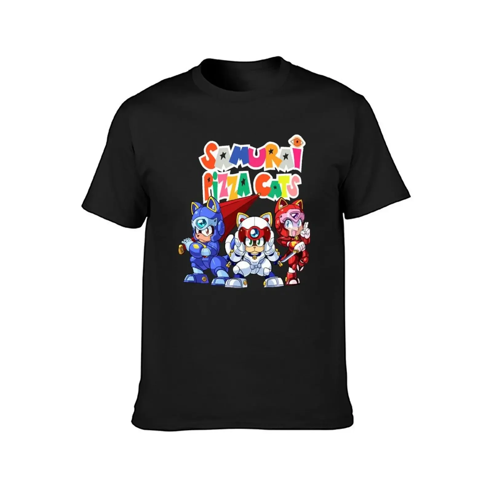 Samurai Pizza Cats! T-Shirt cute clothes plus size tops blacks rapper graphic tees mens graphic t-shirts pack