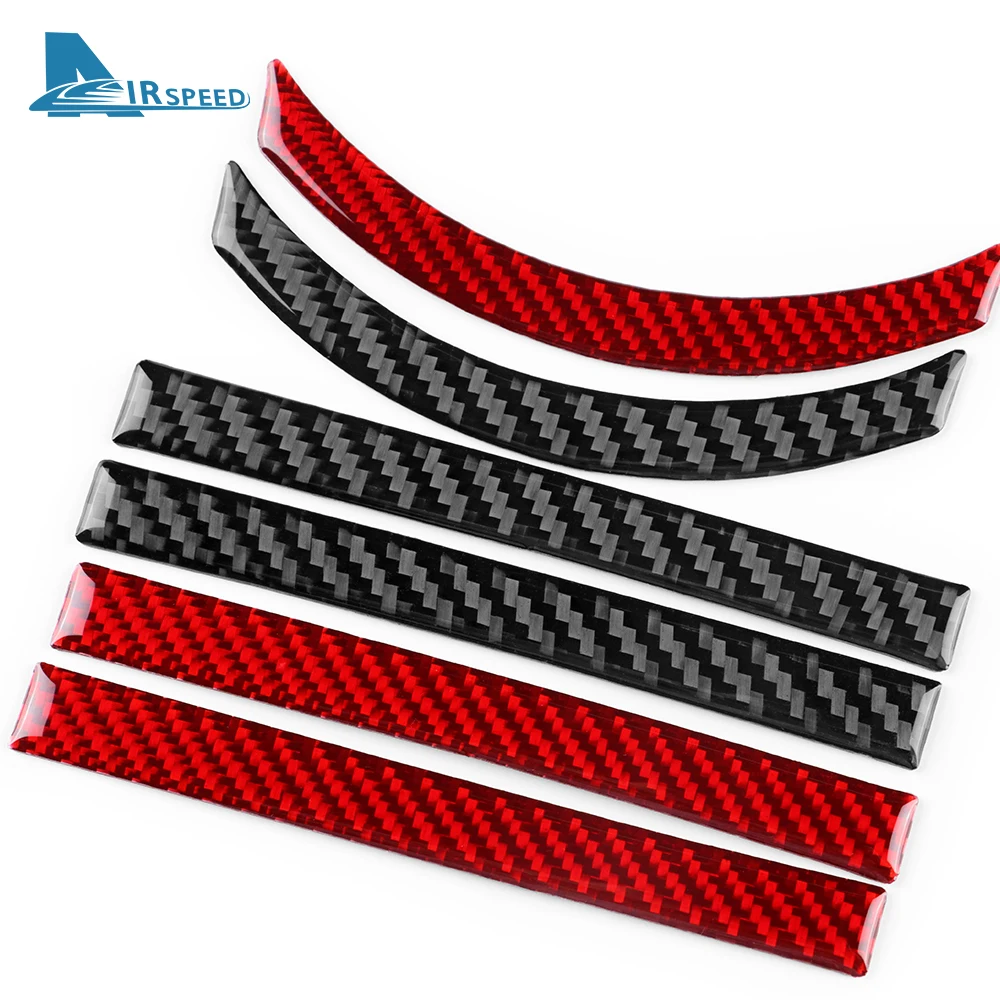 Real Soft Carbon Fiber Sticker For Seat Ibiza 6l 2003 2004 2005 2006 2007 2008 LHD RHD Manual Car Gear Center Console Panel Trim