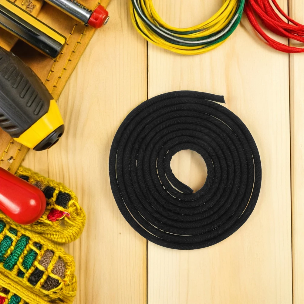 

Black Polyester Self Wrapping Cable Sleeve Pet Chewing Cord Protector Dog Cat Cord Protector Cable Organizer Sleeve Wire Cover