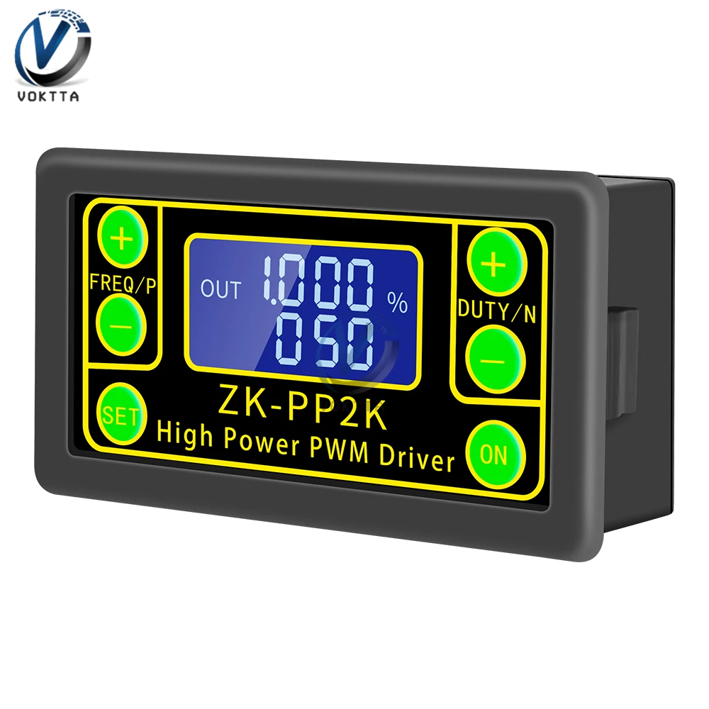 ZK-PP2K Digital PWM Motor Speed Controller Adjustable Delay Signal Generator High-power Pulse Motor Speed Controller Regulator