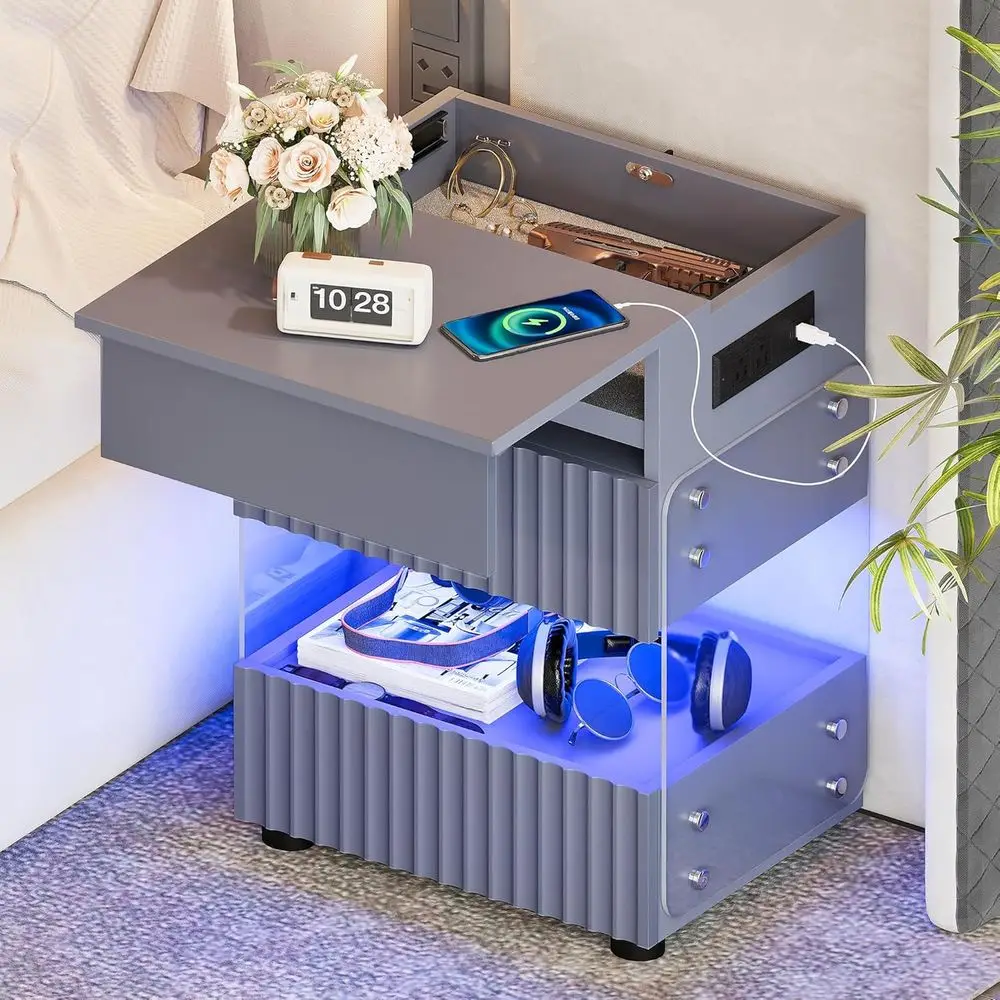 Bedroom Led Nightst…