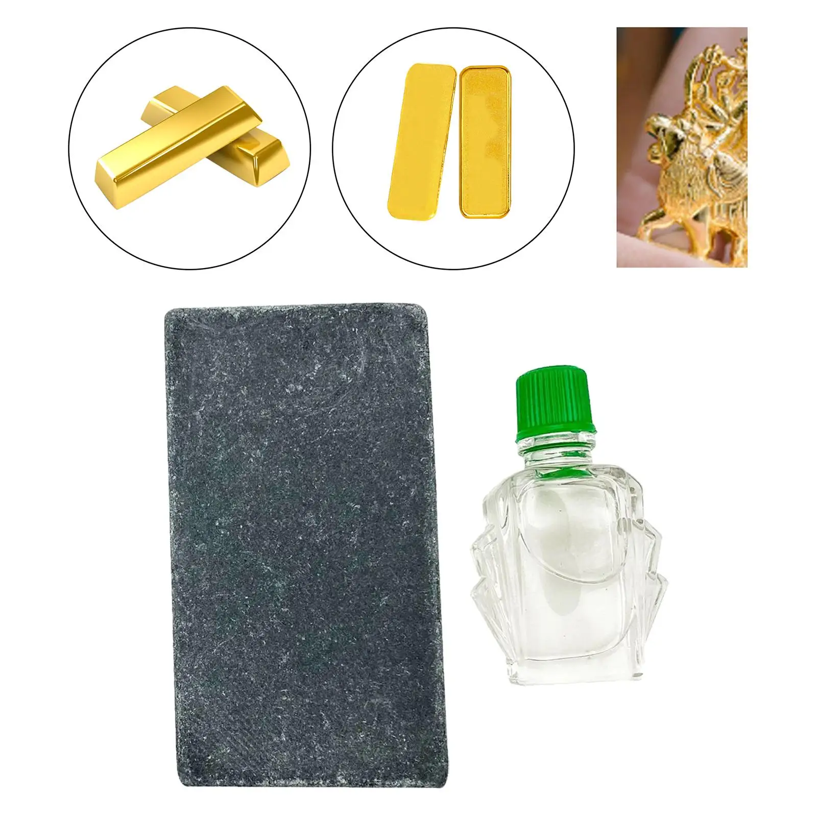 Gold Testing Stone Test Precious Metals Examination Portable Jewelry Gold Testing Tool Gold Inspection Kit Jewelry Gold Tester