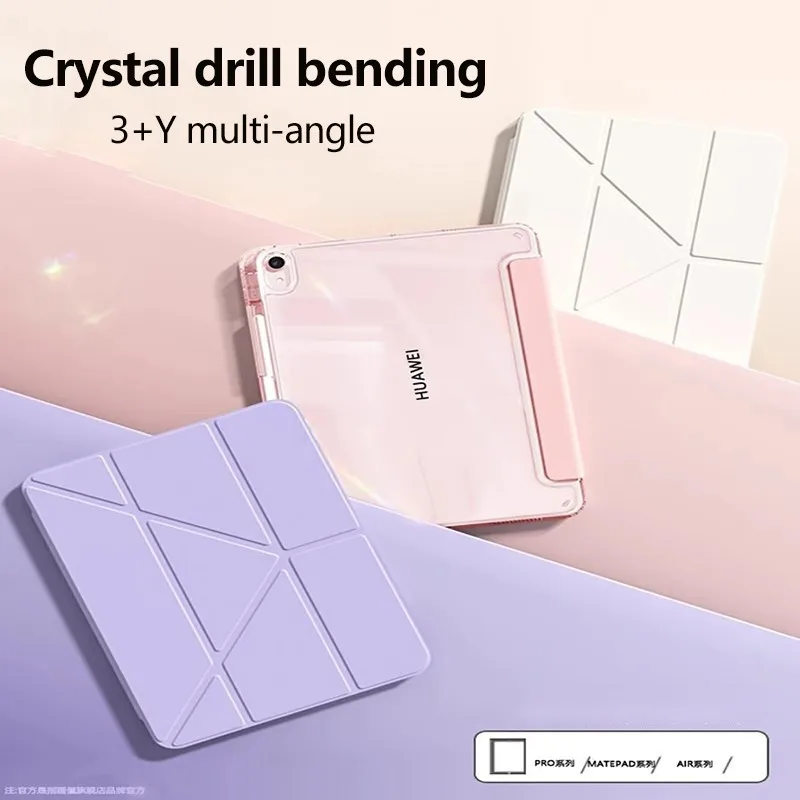 Antygabiszczące akrylowe etui do Huawei MatePad SE 11 2024 11.5 S Air 11.5 11 PaperMatte Pro11 10.4 Pro10.8 Cover z miejscem na długopis