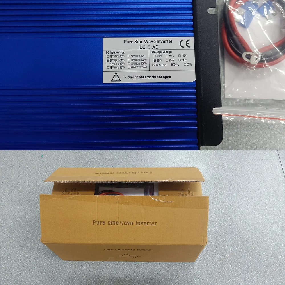 Transfer Converter Universal EU Socket Auto Accessories Pure Sine Wave Inverter DC 12V to AC 220V 230V 1000W 3000W 5000W Voltage - view 4