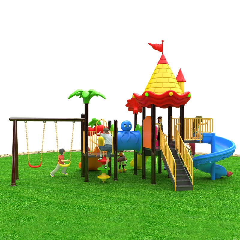 Wholesale High-Quality Safety Combined Outdoor Equipment Kids Plastic Playground Slides For Children