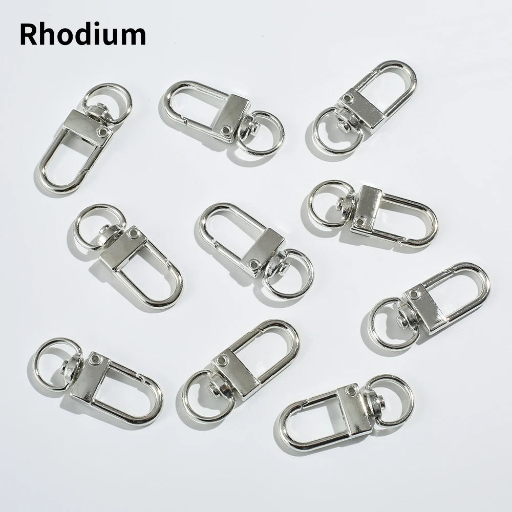 10/20pcs Colorful Metal Plated Lobster Clasp Hooks
