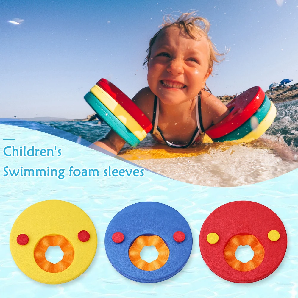 Swimming Arm Float Discs EVA Foam Floating Sleeves Inflatable Float Children Protective Swimming Exercises Circles Rings