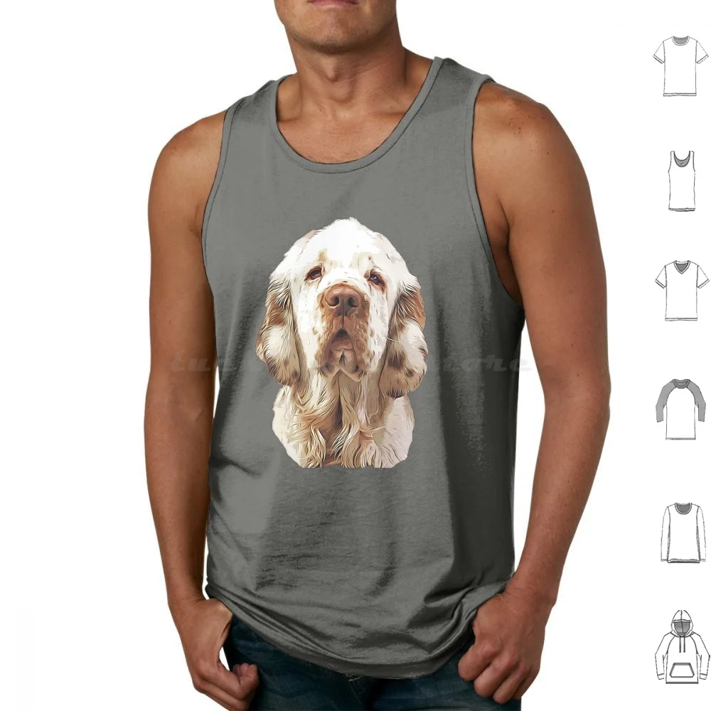 Clumber Spaniel Looking Gorgeous! Tank Tops Vest Sleeveless Clumber Spaniel Clumber Spaniels Cute Clumber Spaniel Spaniel