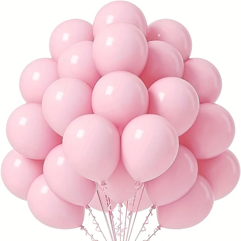 

30 Pink Balloons 5 Inch for Birthday Graduations Bride's Gender Reveal Pink Princess Parties Festival Decorations Memorial Decor