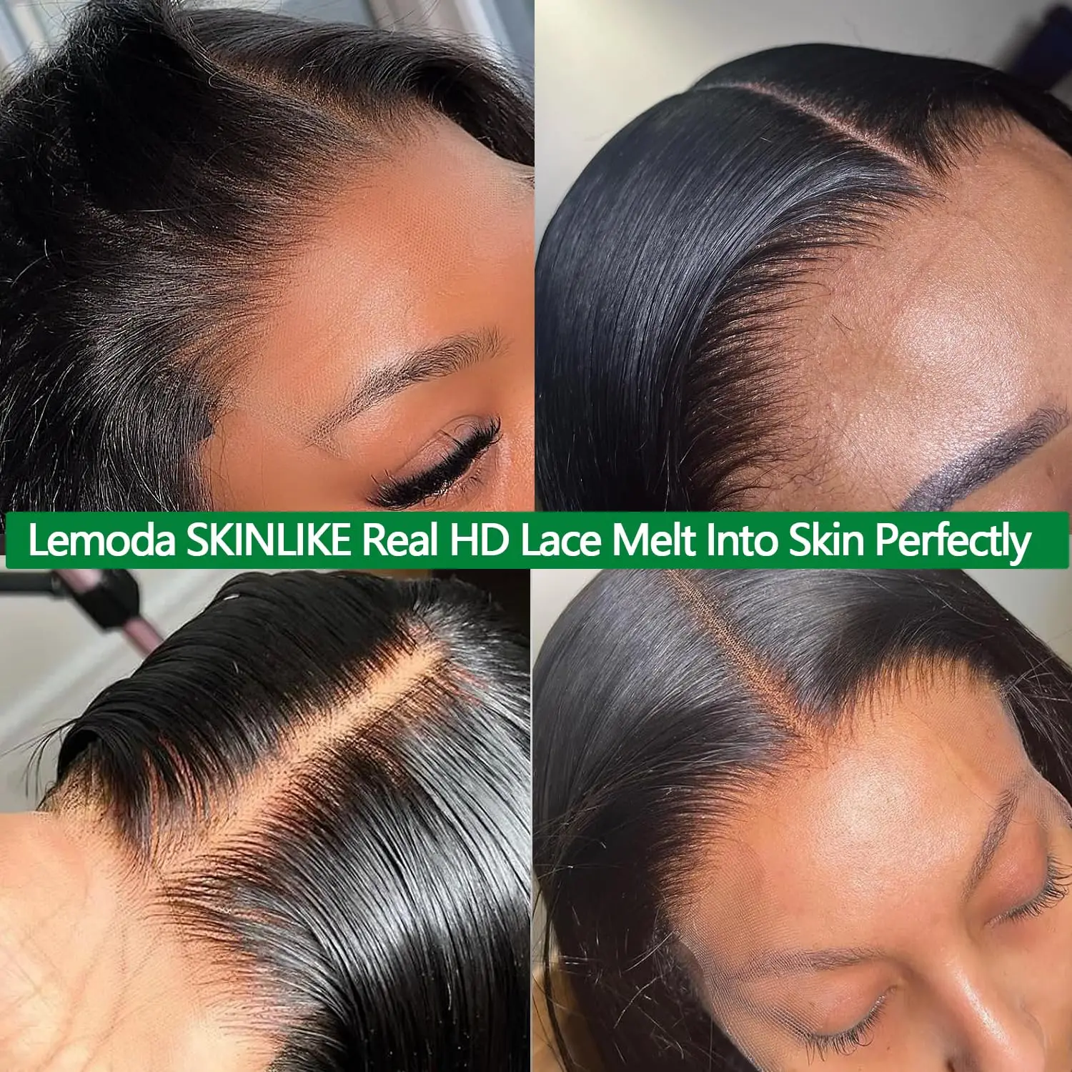 Lemoda 0.1 مللي متر رقيقة جدا المتوترة نهاية SKINLIKE ريال HD 5x5 شعر مستعار دانتيل شعر الإنسان 30 بوصة 12A البرازيلي عذراء شعر طبيعي مفرود