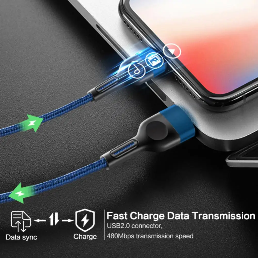 Fast Charging Data Cable 5A 100w Type C to Type C for MackBook Xiaomi iPad Notebook Double USB C to USB C Cable 2m