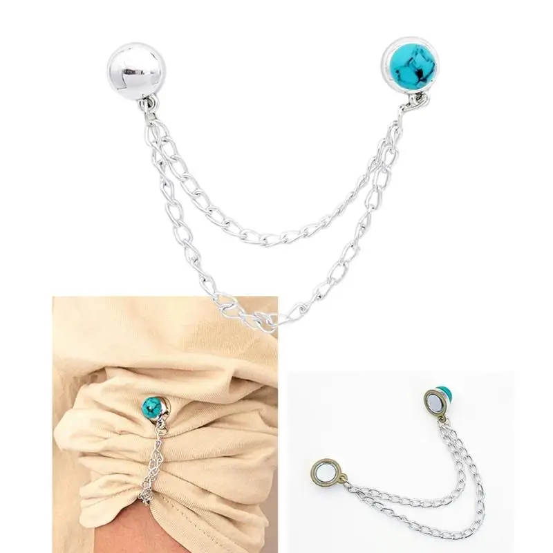 

652F Магнитные застежки по краю Зажимы для рубашек для брюк Футболка Безопасные магнитные зажимы