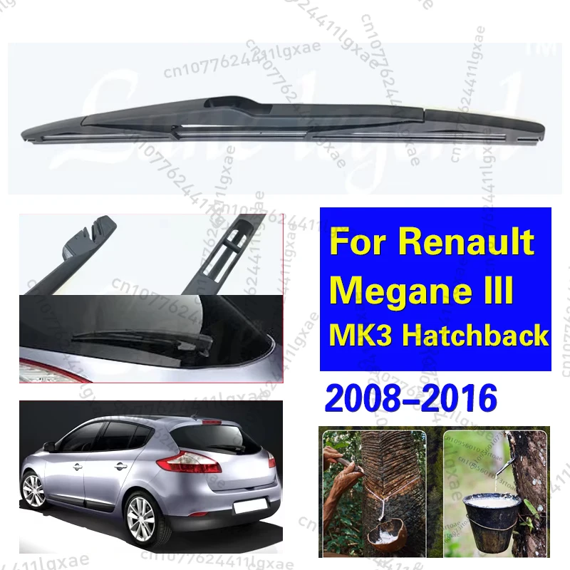 

Car Wiper Blade Rear Back Window Windscreen Windshield Wipers For Renault Megane III MK3 Hatchback 2008-2016 Car Accessories 14"