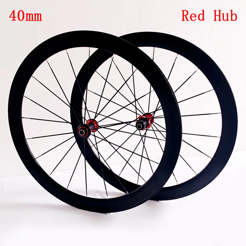 Road Wheelset 700C Disc Brake Latest Black Unbranded 40/50mm Aluminum Alloy Clincher Six Holes Rim Brake Elite Bicycle Wheel