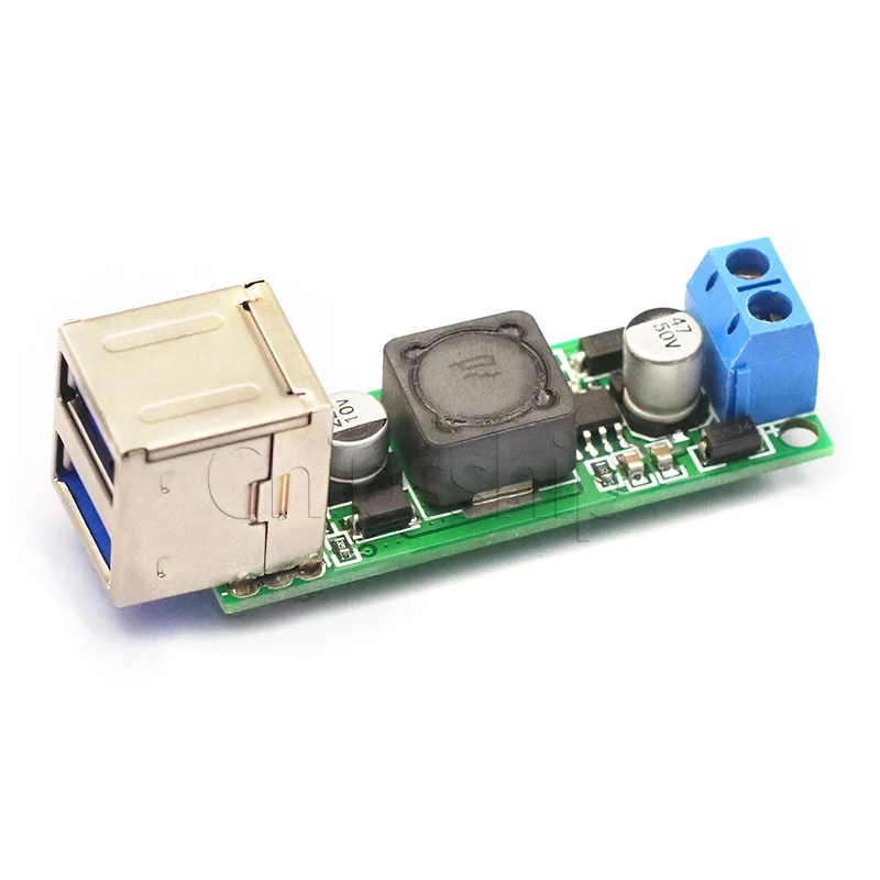 

DC-DC6 35V to 5V 3A Dual USB car mobile phone solar Adjustable step-down voltage Regulator power module board