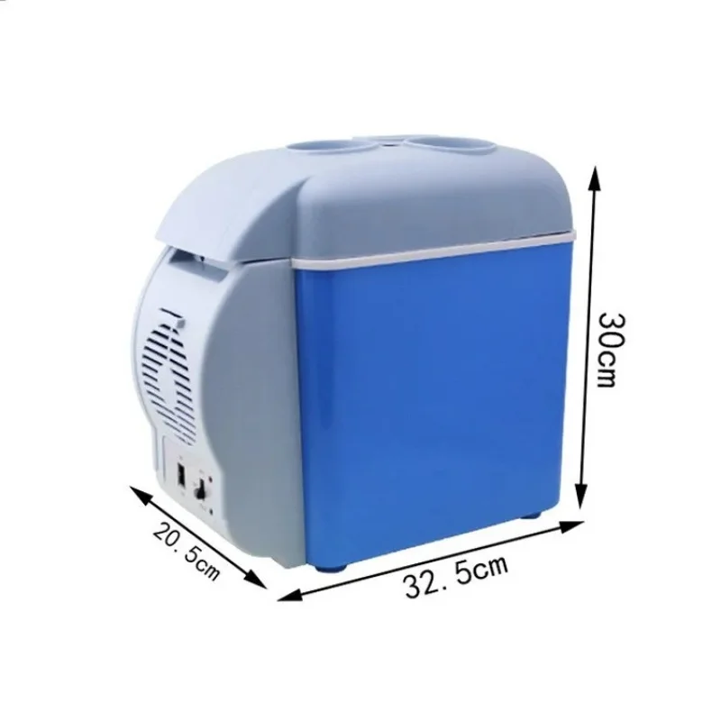 Practical 7.5L 12 Volt Hot And Cold Car Fridge With DC Charger And Home Outlet Plugs