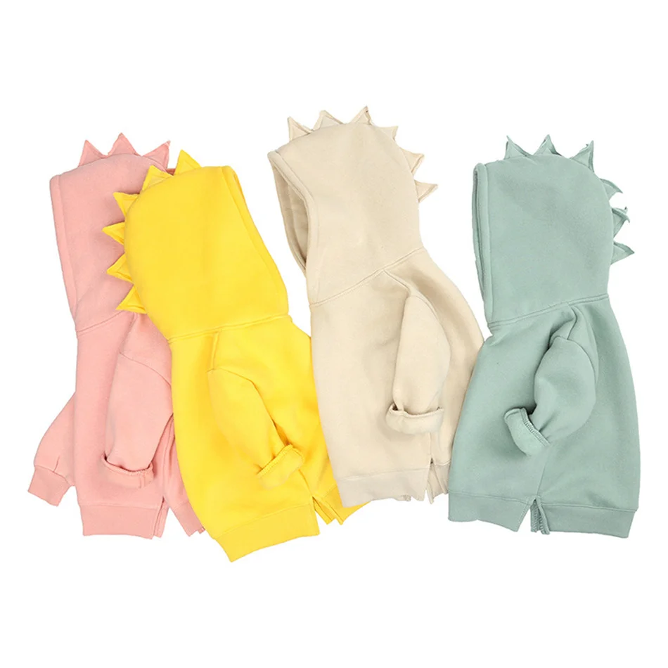 

Kids Boy Dinosaur Hoodie Girl Casual Pullovers Spring Autumn Sweatshirts Children Solid Tops Coats New Long Sleeves Clothing