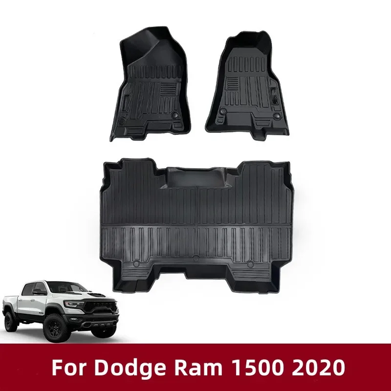 

Car Floor Mats For Dodge Ram 1500 2020 2021 2022 TPE Waterproof Fully Surrounded Foot Pad Heavy-Duty Car Floor Liner