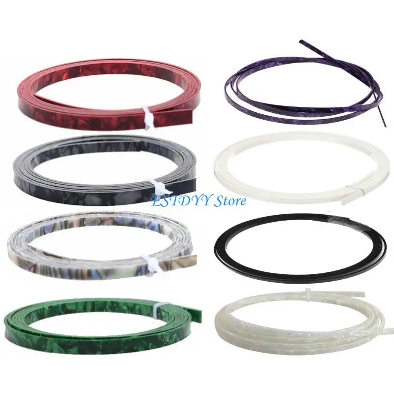 G6DE Guitar Binding Purfling Strips Trim Inlay Strips Classical Guitar Binding Purfling Strips Guitar Part Accessories